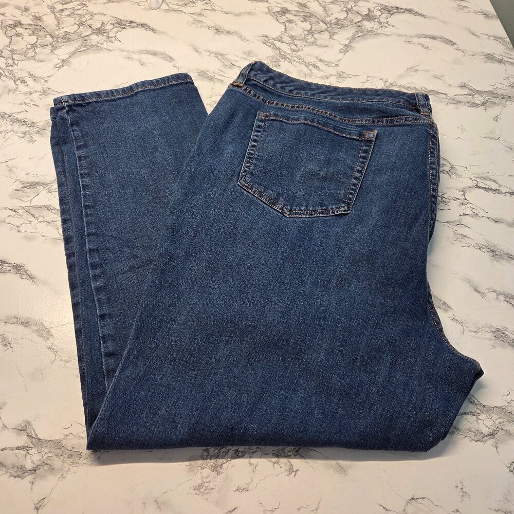 Liz Claiborne Denim 24W Jackie Medium Wash Straight Leg Zipper Accent Jeans
